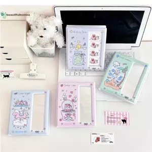 BeautifulHomeA Hoạt Hình Photo Booth Album Album Ảnh Thần Tượng Với 20 Dung Tích Trong Suốt Trang Trong Suốt Album Para Fotografias Photocard Tiếp Liệu VN