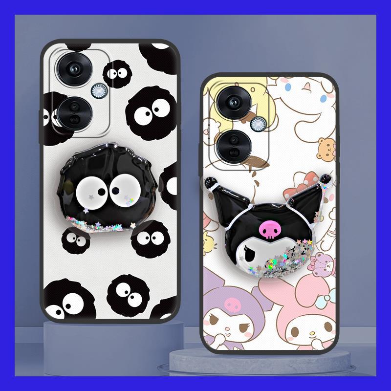 Ốp Điện Thoại Long Lanh Bền Đẹp Cho OPPO K11X / 1 + Nord CE3 Lite 5G / Nord N30 Chân Đế Chống Bụi Bẩn TPU Bảo Vệ Chân Đế Xoay Dễ Thương Bảo Vệ Ống Kính Điện Thoại Vỏ Mềm Chống Thấm Nước Hoạt Hình