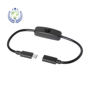 GPI4 Cung cấp trực tiếp Raspberry Pie 4A USB hiện tại cao với cáp chuyển đổi nút 501 Type-C Nam Nữ Dây nguồn mở rộng