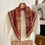 Khăn vuông PYCOU, Khăn choàng đầu bằng vải lanh Cotton, Khăn quàng cổ mềm đa năng hàng ngày
