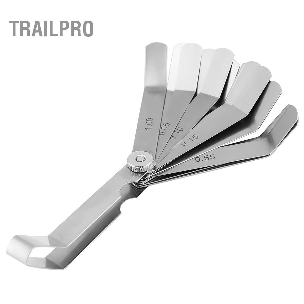 TrailPro Công cụ kiểm tra hàn thước cong bằng thép không gỉ 0,05-1,00mm