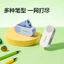Deli NS074 Máy mài bút chì hai lỗ Khẩu độ lớn Máy mài bút chì Học sinh tiểu học Máy mài bút chì cầm tay đa chức năng Mini