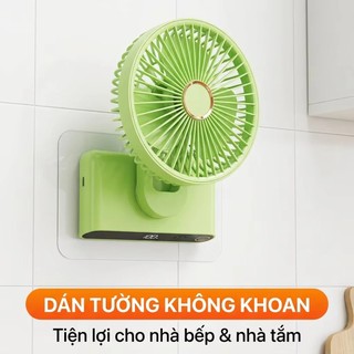 [VINZEO 2026] Quạt Đa Năng 3-Trong-1 F26 Pro - Treo Tường / Để Bàn / Treo Màn Hình - Màn Hình LED & Đèn Ngủ Decor - Pin Cực Trâu [Bảo Hành 1 Đổi 1 TRONG 12 THÁNG]