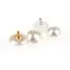 AN.MART 10 Cái 10mm / 12mm Nấm Giả Nhựa Áo Sơ Mi Hình Bán Nguyệt Ngọc Trai Nút Chân Cho Quần Áo Trang Trí Mini May DIY VN