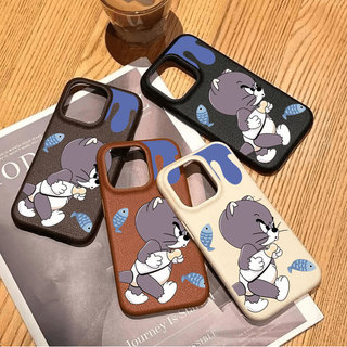 Ốp lưng iPhone cao cấp chống sốc họa tiết da mềm họa tiết Tom - iP X/XS/11/12/13/14/15/16/17/Plus/Pro/Max/Air