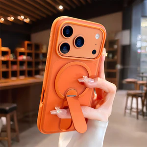 Ốp điện thoại từ tính khung kim loại cho iPhone 17 Pro Max 14 15 16 pro max Bảo vệ ống kính chống rơi Vỏ cứng bảo vệ điện thoại