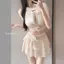 2026 Phong cách mới bikini hoa ba chiều gợi cảm bikini đi biển Bộ đồ bơi xẻ cao cấp dành cho nữ