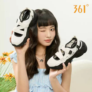361° Dép Nữ Đế Xuồng Cao Cấp Tăng Chiều Cao 5Cm Dáng Đẹp Khóa Dán Tiện Lợi Phong Cách Hàn Quốc