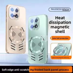 YJD Ốp Lưng Cho Vivo IQOO 15 Ultra New Model AG Matte Back Panel Bảo Vệ Ống Kính Từ Tính Tản Nhiệt Thu Hút Từ Tính Vỏ Điện Thoại Chống Rơi