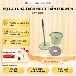 Bộ Lau Nhà Tách Nước Bẩn Eonwon EW-434L Xoay 360 Độ Sạch Nhanh Không Dơ Tay – Bảo Hành 12 Tháng