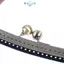 E-WOITD 27cm Gỗ Khung Kim Loại Kiss Khóa Cho Tay Cầm Túi Ví Phụ Kiện DIY Handmade E-WOITD