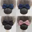 DELMER Bun Snood, Mũ Phong Cách Hàn Quốc Nơ Lò Xo Kẹp, Ruy Băng Ngọt Ngào Phụ Kiện Tóc Barrette Y Tá Kẹp Tóc Bồi Bàn