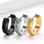 Shuling Vàng Mờ Titan Thép Vòng Bông Tai Cát Unisex Trang Sức