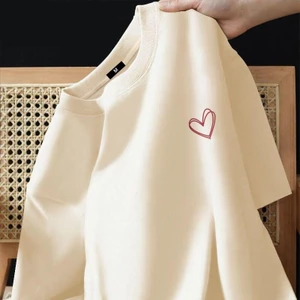 （Giao hàng 24h）Angela Áo thun nam nữ, tay lỡ form rộng in hình đa dạng, áo thun unisex, thời trang hot mùa hè Cổ Tròn