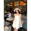 Quần short treo Bộ đồ hai mảnh Hàn Quốc Lười sang trọng Phiên bản mùa hè Pure Desire Hot Girl Bộ đồ du lịch hàng ngày