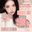 Phấn má hồng phấn FAVORITEGOODS‌, Bảng Highlighter Matte Shimmer chống nhòe, Phấn má hồng chống thấm nước lâu trôi màu hồng‌ Mỹ phẩm