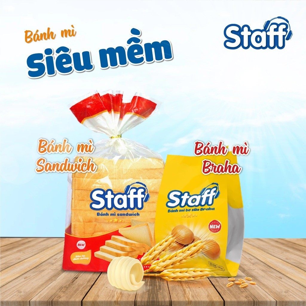 Gói Staff Bánh Mì Bơ Sữa Braha Hữu Nghị Food 120Gam (Kho Hà Nội) Lan Food Store