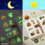 50 Tờ Halloween Dạ Quang Dán Dạ Quang Ngày Lễ Halloween Trang Trí Chống Thấm Nước DIY Chân Không Cốc Dán 8FZM