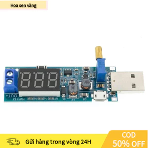 【24H】Mô-đun chuyển đổi nguồn DC với khả năng tăng giảm áp từ 3.5-12V sang 1.2-24V tích hợp hiển thị LED và cổng USB