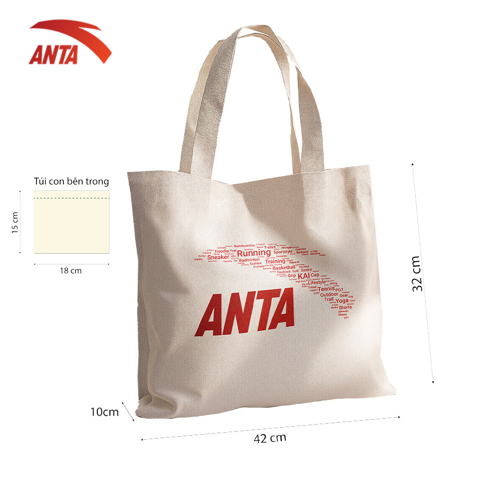 [QUÀ TẶNG KHÔNG BÁN] Túi Tote Canval ANTA U2A000075