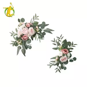 2x Đám Cưới Vòm Hoa Phông Nền Trang Trí Góc Hàng Thủ Công Dấu Hiệu Chào Mừng Cho