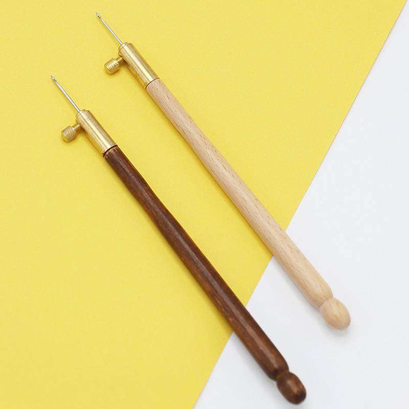 MUQV Kim Thêu Tambour Móc Luneville Móc Tay Cầm Với 3 Kim Bộ S Couture Luneville Lấp Lánh Hạt Dụng Cụ Thêu n