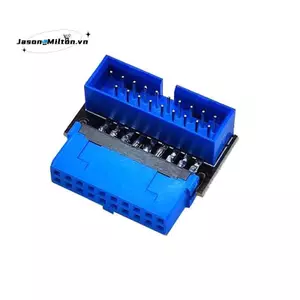 Bộ chuyển đổi tiêu đề USB USB3.2 GEN1 19Pin / 20Pin Ổ cắm 90 độ Bộ chuyển đổi khuỷu tay lái DIY Máy tính để bàn Bo mạch chủ