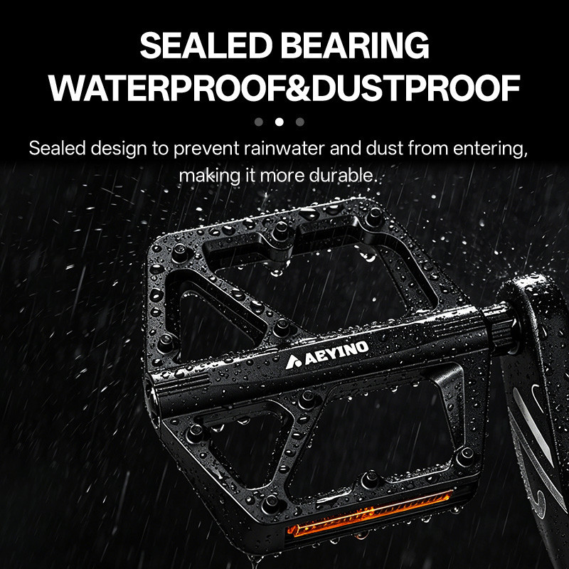 AEYINO Nylon MTB Bàn Đạp Hợp Kim Nhôm Bàn Đạp Xe Đạp Đường Bộ Siêu Nhẹ Kín Vòng Bi Bàn Đạp