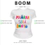 BOOM Áo Baby Tee Nữ Cotton Ôm Body-Áo Thun Ngắn Tay Y2K In Hình PhongCách Mùa Hè, Cổ Tròn Hàng Đầucách hàn quốc phong067