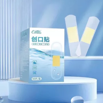 Hộp 60 miếng băng dán cá nhân urgo trong suốt, băng dán chống thấm nước, keo dán vết thương an toàn