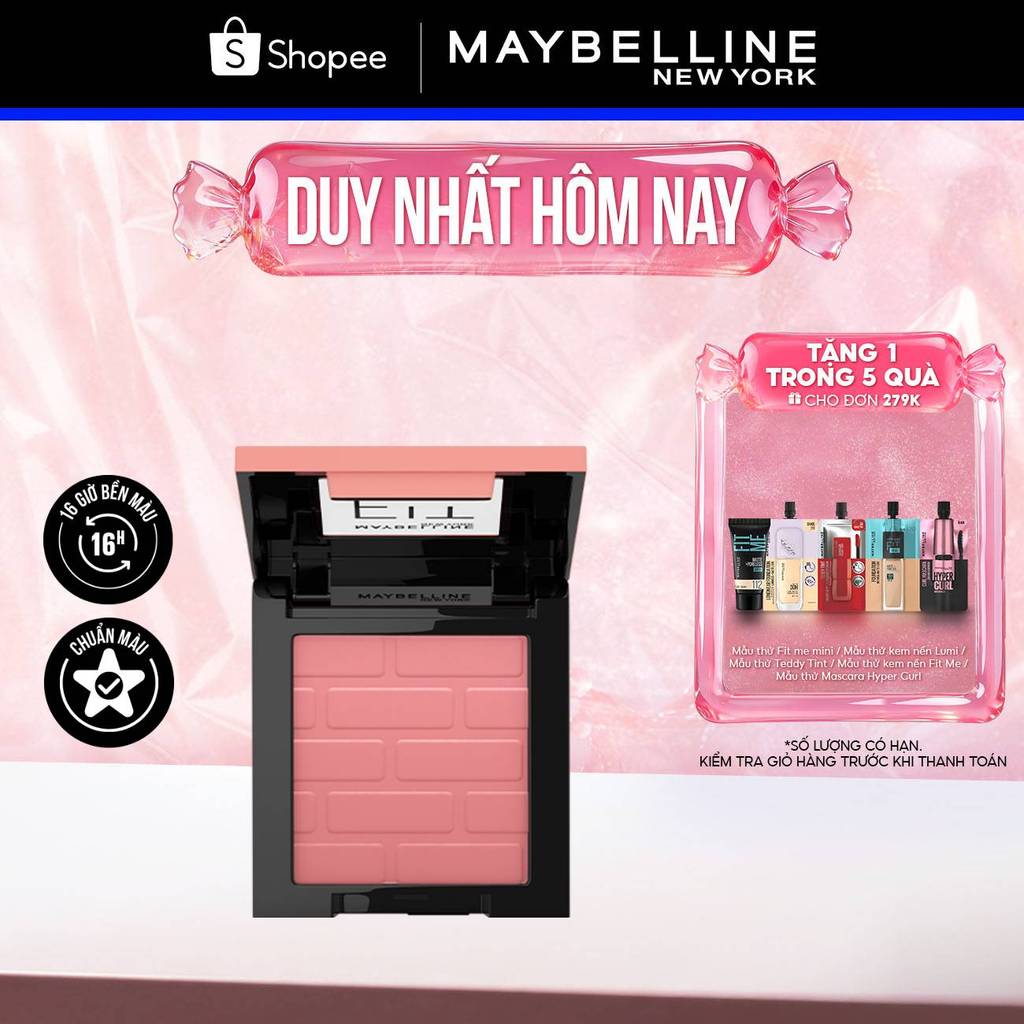 Phấn má hồng mịn lì chuẩn màu Maybelline Fit Me Blush 4.5g