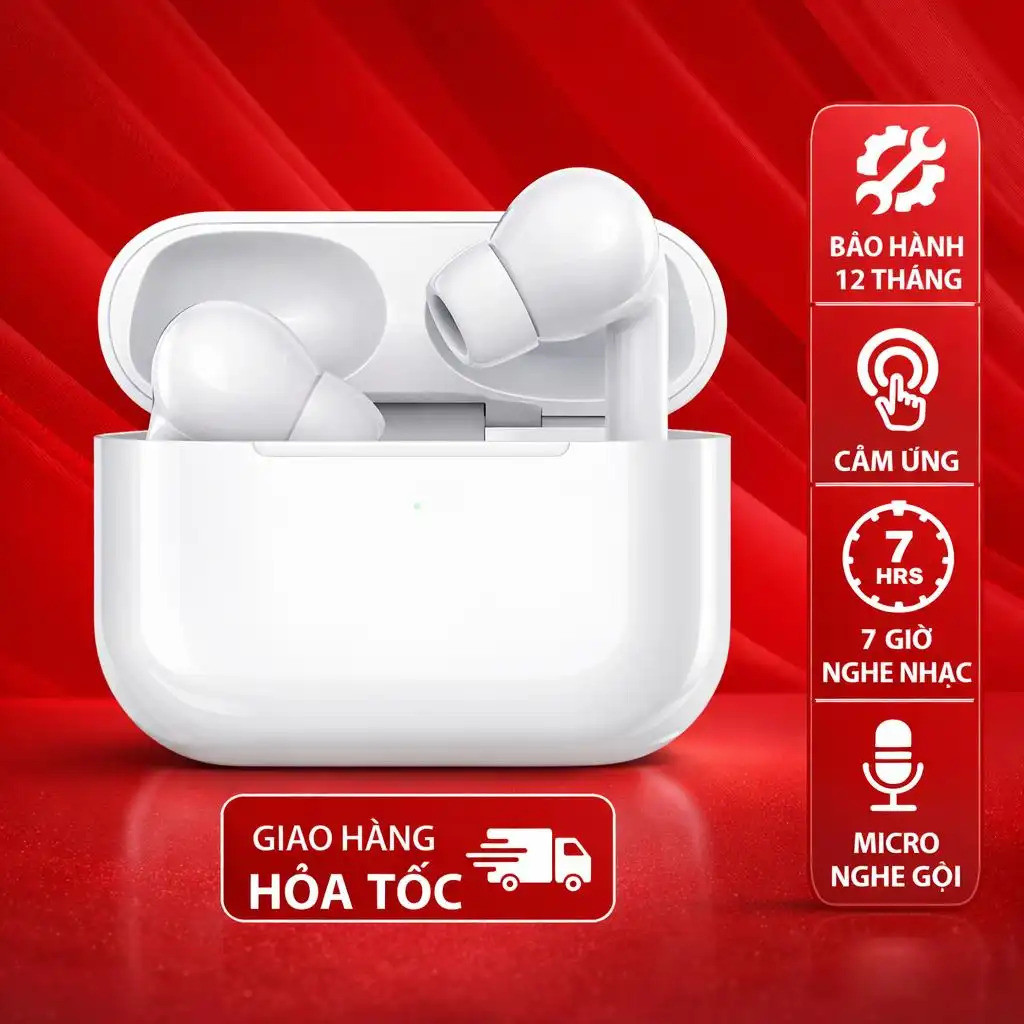 Tai nghe Bluetooth Không Dây Bản Cao Cấp, TWS 5.3 Có Mic Đàm Thoại, Đeo Thoải Mái Cả Ngày, Chống Thấm Nước, Cho Mọi Dòng Máy.
