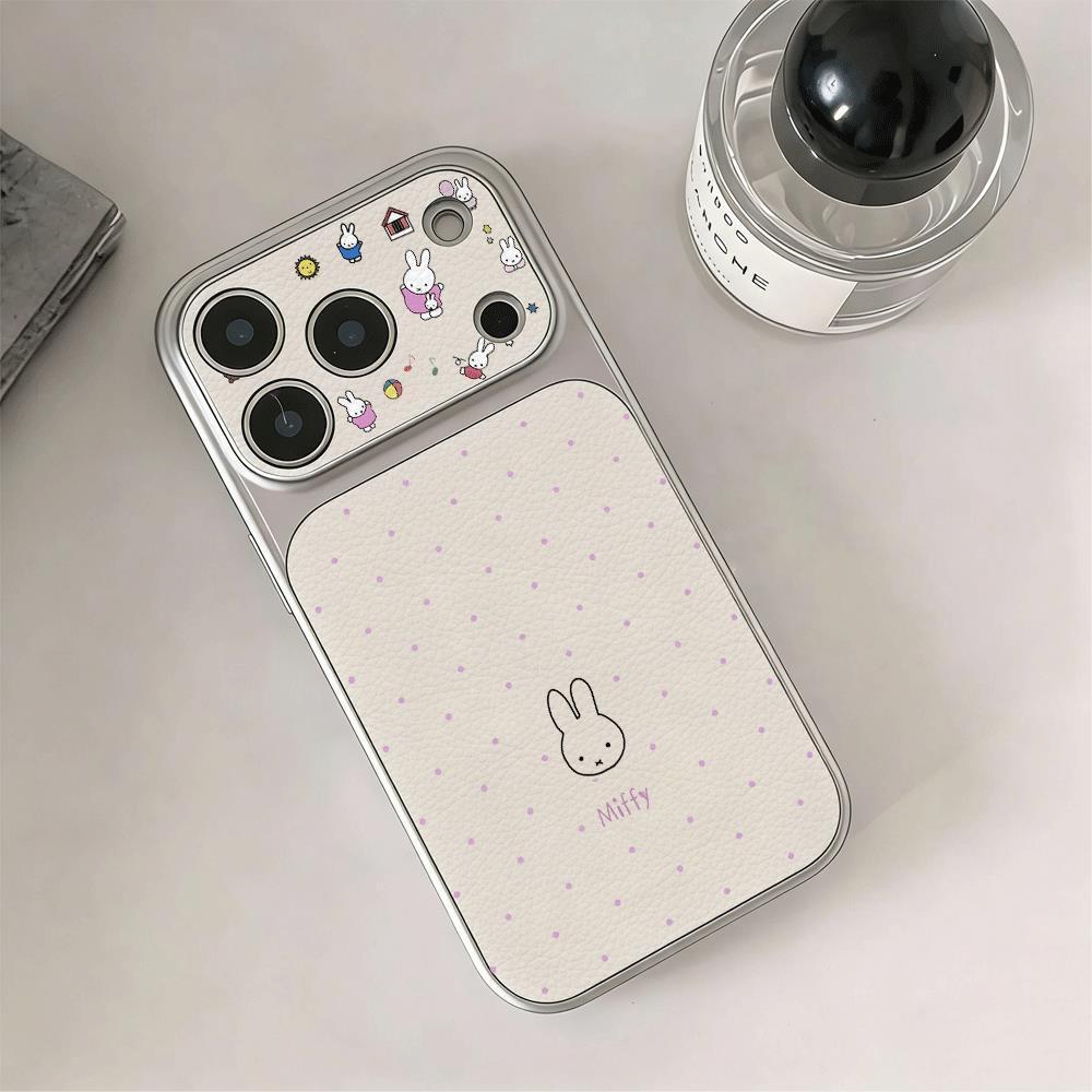 Bút ngắn Miffy Bunny rải rác cho trường hợp iPhone 17promax 161514plus 1312pro