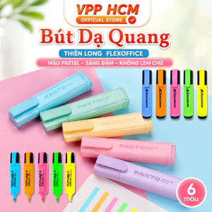 Bút Dạ Quang Thiên Long Flexoffice – Bút Dạ Quang Màu Pastel Vintage Sáng Đậm Không Lem Chữ