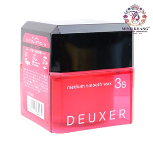 Sáp giữ nếp tóc trung bình, thích hợp cho tóc xoăn 003 Number Three Deuxer Medium Smooth Wax 3s 80g [ MK ]