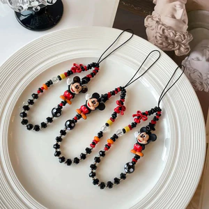 Dopamine Hoạt Hình Ngôi Sao Mickey Ốp Lưng Điện Thoại Treo Dây Xích Tự Làm Cổ Tay Đính Hạt Treo Dây Xích ccd Camera Móc Khóa Mặt Dây Chuyền