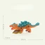 Q Đồ chơi khủng long cao su mềm dễ thương Tyrannosaurus Spinosaurus Pterosaur Triceratops Đồ chơi mô phỏng Quà tặng trẻ em Có thể giọng nói Chiều cao 8,7cm