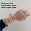 Đồng hồ vuông PYCOU, Đồng hồ thạch anh vuông dây đeo silicon, Đồng hồ Analog thông thường dành cho học sinh