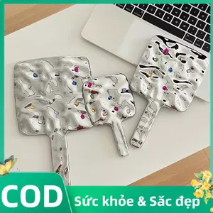 Trong Kho Vuông Gương Mini Cầm Tay Trang Điểm Gương, Vẻ Đẹp Cầm Tay Gương Cho Túi Xách Cá Tuyết