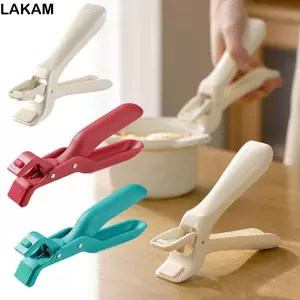 Kẹp Bát Bếp LAKAM, Bát Ăn Kẹp Silicon Chống Bỏng Kẹp, Kẹp Nồi Chống Trơn Trượt Bền Đẹp