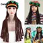 KUZHEN Reggae Mũ Có Dreadlosfortable Braid Hat Tóc Giả Phong Cách Dân Tộc Reggae Beret Len Đan Mũ Trang Phục HOT