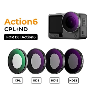 Bộ lọc Tương thích với DJI Action 6 Osmo Action 5Pro / 4 / 3 UV CPL Phân cực khuếch tán1 ⁄ 4 Star 8pt ND 8 16 32 64 Bộ lọc