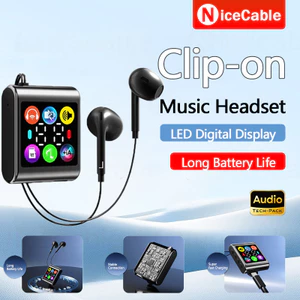 Clip-on Karaoke Tai Nghe Bluetooth HiFi Âm Thanh Giảm Tiếng Ồn Tuổi Thọ Pin Dài Với Đèn LED Màn Hình Thông Minh Tai Nghe Không Dây Bluetooth