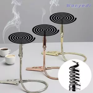 WANYEDI 1 Kẹp Hương Chống Muỗi, Ống Mở Rộng Có Thể Uốn Cong Giá Đỡ Kẹp Cá Sấu, Kim Loại Đa Năng Hai Đầu Vỡ Kẹp Hương Văn Phòng Tại Nhà