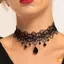Vintage Gothic Ren Choker Dành Cho Nữ Pha Lê Mặt Dây Chuyền Charm Choker Nelace Gothic Hạt Choker Trang Sức Mới