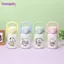 Cốc hút chân không BORAGETE, Cốc cách nhiệt hoạt hình dễ thương 400ml, Bình nước bền bỉ dung tích cao bằng thép không gỉ 316 cho bé trai và bé gái