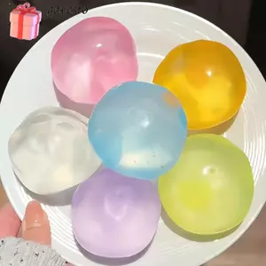 Bóng căng thẳng tròn GAVESTO, Giảm căng thẳng Bóp mềm Bóng Fidget giác quan, Đồ chơi kẹp giải nén phục hồi chậm có thể tái sử dụng có thể tái sử dụng cho trẻ em Người lớn