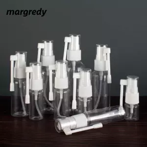 MARGREDY 5 Chai xịt thuốc uống, Xịt nước mũi nuôi cấy PET, Chai rỗng cầm tay có thể xoay trong suốt