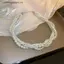 VFZ Twining Ngọc Trai Choker Nelaces Dành Cho Nữ Hình Học Nelaces Cưới Cô Dâu Trang Sức Phụ Kiện OTE