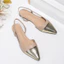 Giày nữ cỡ lớn 41-44, dép kaki mũi nhọn thời trang và thanh lịch